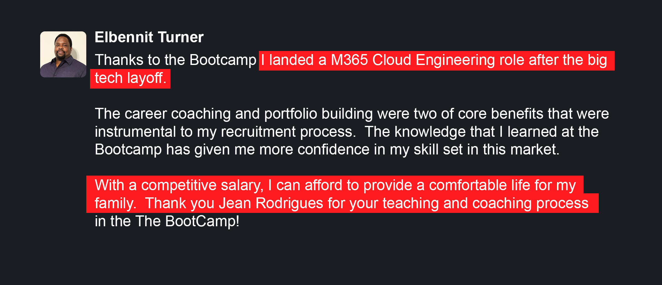 Elbennit Turner - RESULT